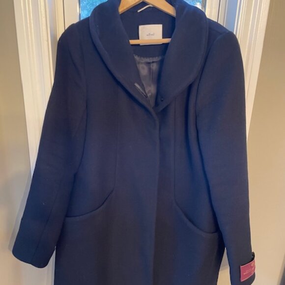 Gorgeous Aritzia Wilfred Wool Cashmere Cocoon Coat – Black – Size Large - Picture 5 of 14